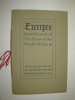 Excerpts from the work of The Press of the Woolly Whale