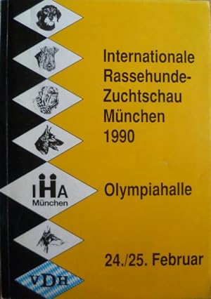 Image du vendeur pour Internationale Rassehunde-Zuchtschau Mnchen.-; Landessieger, Landesjugendsieger Bayern 1990 mis en vente par AMAHOFF- Bookstores