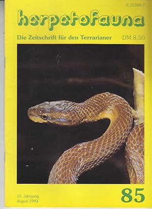 Herpetofauna. Die Zeitschrift für den Terrarianer. August 1993 Heft 85