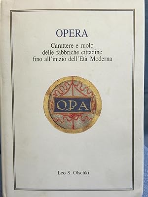 Seller image for Opera Carattere e Ruolo Delle Fabbriche Cittadine Fino All'inizio dell'Eta Moderna for sale by Bryn Mawr Bookstore