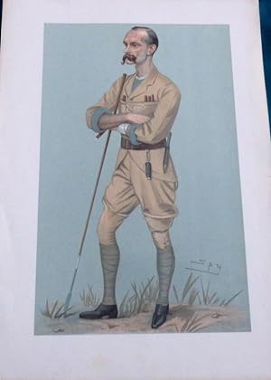 Image du vendeur pour (African Big Game Hunter& Soldier). Vanity Fair Print No 639. 1895. By SPY. mis en vente par Colophon Books (UK)