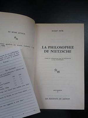 Imagen del vendedor de La Philosophie de Nietzsche a la venta por Librairie Axel Benadi