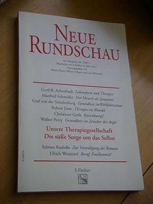 Neue Rundschau. Heft 2/1997, 108. Jahrgang: Unsere Therapiegesellschaft. Die süße Sorge um das Se...