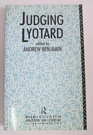 Imagen del vendedor de Judging Lyotard a la venta por Atlantic Bookshop