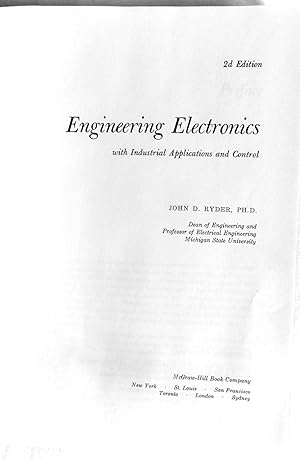 Engineering Electronics with Industrial Applications and Control, 2nd Edition