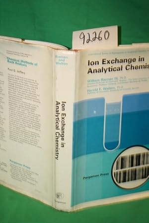 Image du vendeur pour Ion Exchange in Analytical Chemistry mis en vente par Princeton Antiques Bookshop