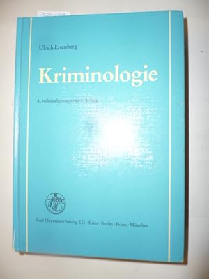 Seller image for Kriminologie for sale by Gebrauchtbcherlogistik  H.J. Lauterbach