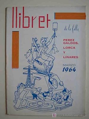LLIBRET FALLA Pérez Galdós, Lorca y Linares. 1964.