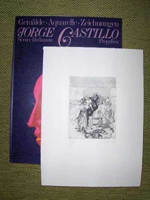 JORGE CASTILLO *. + ORIGINALGRAPHIK. Gemälde Aquarelle Zeichnungen.