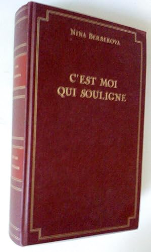 Seller image for C'est moi qui souligne for sale by Claudine Bouvier