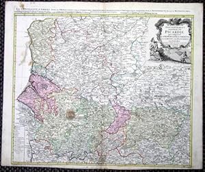 Carte du Gouvernement General de Picardie qui comprend La Generalité D'Amiens avec L'Artois & les...