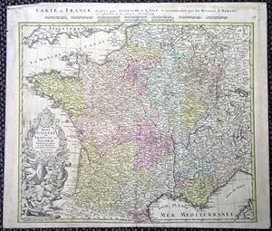 Regni Galliae seu Franciae et Navarrae. Tabula Geographica in usum Elementorum Geographiae Schazi...