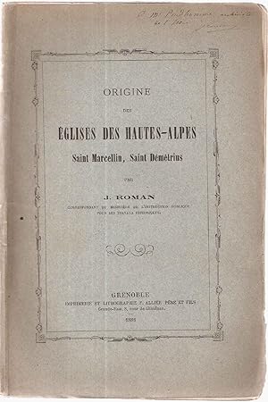 Origine des Eglises des Hautes-alpes.Saint-Marcellin Saint Démétrius