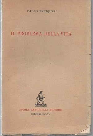 Imagen del vendedor de IL PROBLEMA DELLA VITA (1937) a la venta por Invito alla Lettura