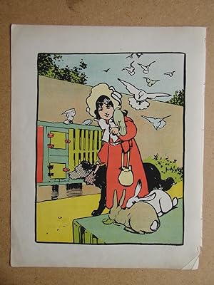 Seller image for Original John Hassall Colour Print: Kind-Hearted Kitty. for sale by N. G. Lawrie Books