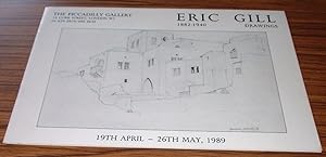 Eric Gill 1882 - 1940 Drawings Catalogue 19th April - 26th May 1989
