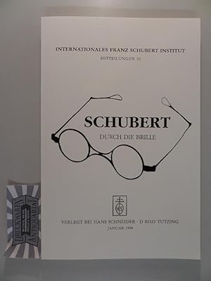 Bild des Verkufers fr Schubert durch die Brille - Internationales Franz Schubert Institut - Mitteilungen 20. zum Verkauf von Druckwaren Antiquariat