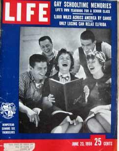Life Magazine June 23, 1958 -- Cover: Hempstead Seniors See Themselves