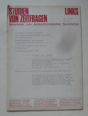 Bild des Verkufers fr Studien von Zeitfragen Nr. 12 / 1968 (Links - Materialien zum nonkonformistischen Sozialismus) zum Verkauf von ANTIQUARIAT H. EPPLER