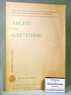 Seller image for Archiv fr Gartenbau Band 22. Heft 5/6. for sale by Bibliotheca Botanica