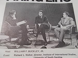 Seller image for Firing Line Program Transcript (No. 47 1972) William F. Buckley, Jr. (Host) Richard L. Walker and David P. Mozingo (Guests) "The Implications of the China Trip" (Subject) for sale by Bloomsbury Books