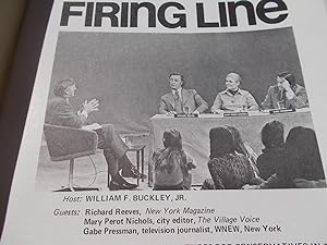 Seller image for Firing Line Program Transcript (No. 79 1973) William F. Buckley, Jr. (Host) Richard Reeves, Mary Perot Nichols, and Gabe Pressman (Guests) "What Are the Challenges for Conservatives in 1973?" (Subject) for sale by Bloomsbury Books