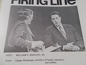 Seller image for Firing Line Program Transcript (No. 88 1973) William F. Buckley, Jr. (Host) Caspar Weinberger (Guest) "The Federal Government and Education" (Subject) for sale by Bloomsbury Books