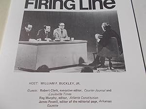 Seller image for Firing Line Program Transcript (No. 92 1973) William F. Buckley, Jr. (Host) Robert Clark, Reg Murphy, and James Powell (Guests) "The Implications of Watergate" (Subject) for sale by Bloomsbury Books