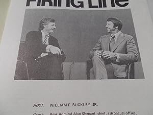 Image du vendeur pour Firing Line Program Transcript (No. 100 1973) William F. Buckley, Jr. (Host) Rear Admiral Alan Shepard (Guest) "Was It Worth It?" (Subject) mis en vente par Bloomsbury Books