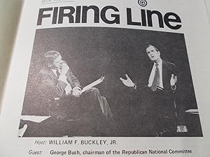 Image du vendeur pour Firing Line Program Transcript (No. 134 1974) William F. Buckley, Jr. (Host) George H. W. Bush (Guest) "The Republican Party and Mr. Nixon" (Subject) mis en vente par Bloomsbury Books