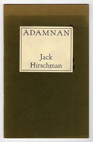 Bild des Verk�ufers f�r ADAMNAN zum Verkauf von Champ & Mabel Collectibles