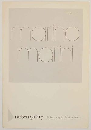 Bild des Verkufers fr Marino Marini: Color Lithographs and Etchings zum Verkauf von Jeff Hirsch Books, ABAA