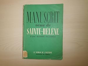 Immagine del venditore per LE MANUSCRIT VENU DE SAINTE HELENE venduto da Le temps retrouv