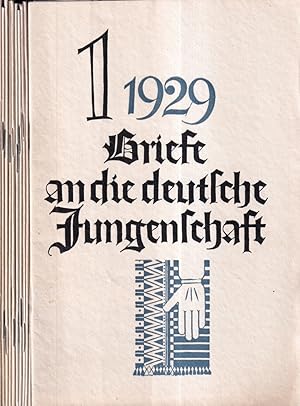 Briefe an die deutsche Jungenschaft. [JG. 1], 1929, HEFTE 1-12, Januar - Dezember (komplett). Hrs...