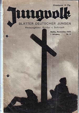 Jungvolk. Blätter deutscher Jungen. JG. 1, H. 11 (Schriftleitung: Heinz Schäfer).