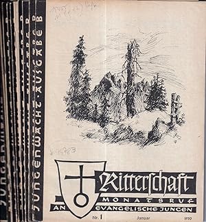 Jungenwacht. AUSGABE B: Ritterschaft. Monatsruf an evangelische Jungen. JG. 10, HEFTE 1-5 und 7-1...