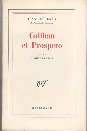 Caliban et Prospero suivi d'autres essais