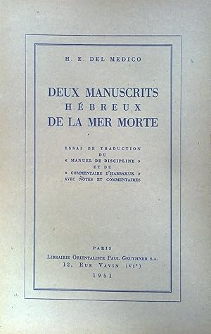 Deux manuscrits hébreux de la mer morte