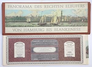 Image du vendeur pour Panorama des rechten Elb-Ufers von Hamburg nach Blankenese in 18 aneinander gereihten Blttern. mis en vente par Plesse Antiquariat Minzloff