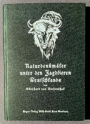 Imagen del vendedor de Naturdenkmler unter den Jagdtieren Deutschlands. Schilderung und Beschreibung. a la venta por Plesse Antiquariat Minzloff