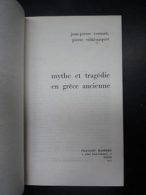 Seller image for Mythe et Tragdie en Grce Ancienne for sale by Librairie Axel Benadi