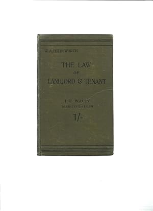 Imagen del vendedor de THE LAW OF LANDLORD AND TENANT with a Copious Collection of Useful Forms a la venta por Books for Amnesty, Malvern