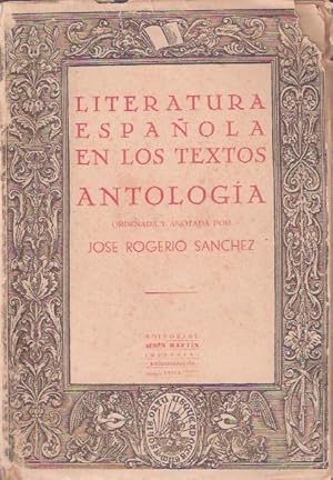 Seller image for Antologa de Textos Castellanos Siglos XIII al XX (1945) for sale by SOSTIENE PEREIRA