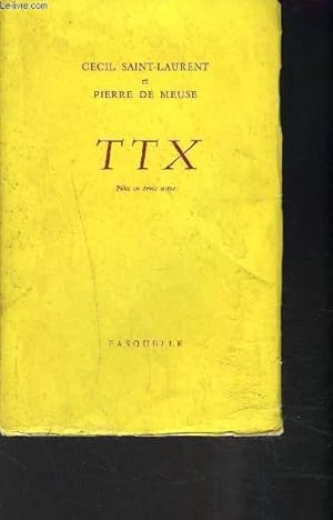 Seller image for TTX / PIECES EN TROIS ACTES for sale by Le-Livre