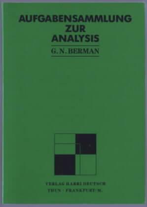 Seller image for Aufgabensammlung zur Analysis Georgij N. Berman for sale by Ralf Bnschen