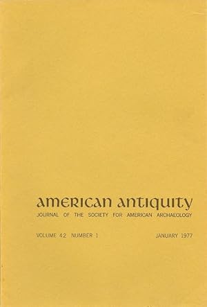 Imagen del vendedor de American Antiquity, Journal of the Society for American Archaeology: Volume 42, Number 1, January 1977 a la venta por Florida Mountain Book Co.