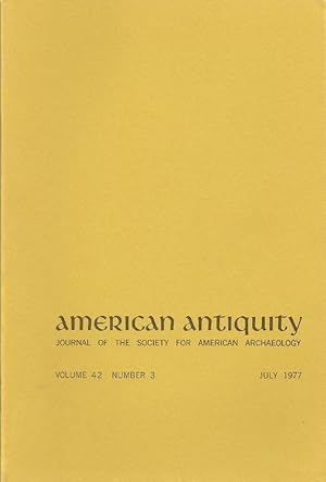 Imagen del vendedor de American Antiquity, Journal of the Society for American Archaeology: Volume 42, Number 3, July 1977 a la venta por Florida Mountain Book Co.