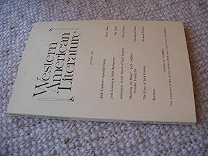 Western American Literature, Vol. Xi, No. 2, Summer 1976 (Jack London Issue)