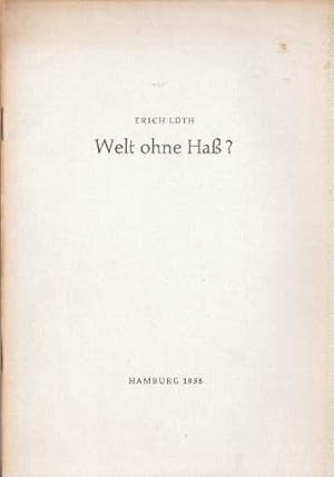 Image du vendeur pour Welt ohne Ha ? mis en vente par Antiquariat Heinz Tessin