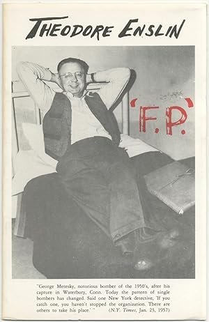 Image du vendeur pour F.P. mis en vente par Between the Covers-Rare Books, Inc. ABAA